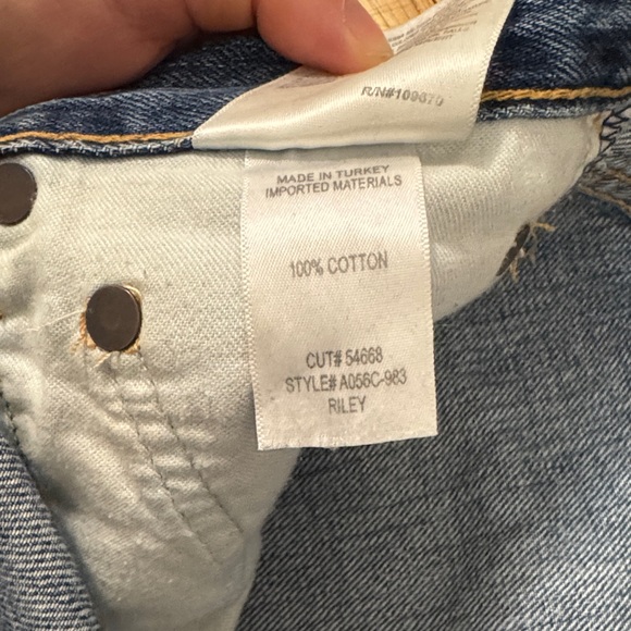 Agolde Riley Blue Jeans - Picture 3 of 4